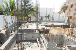 Work in progress – Residential Flat at Neelankarai
